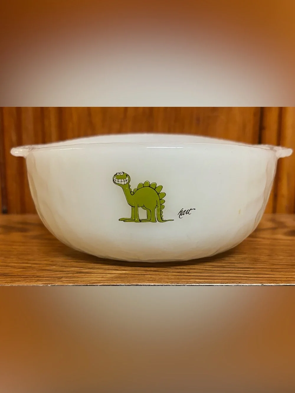 Vintage Anchor Hocking Fire King Milk Glass Cereal Bowl